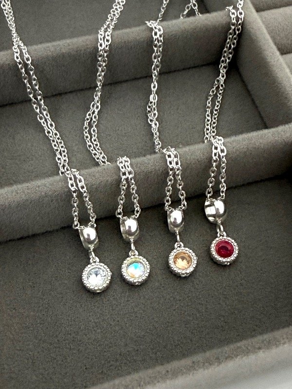 Producto - CB736 Collar con dije circulitos 50 cm