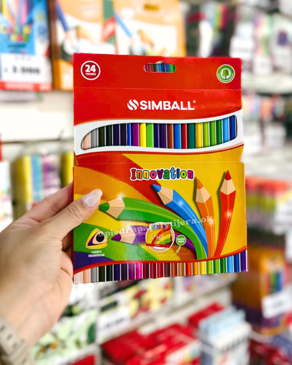 Producto - LIQUIDACION! lapices de color Simball x24 largos