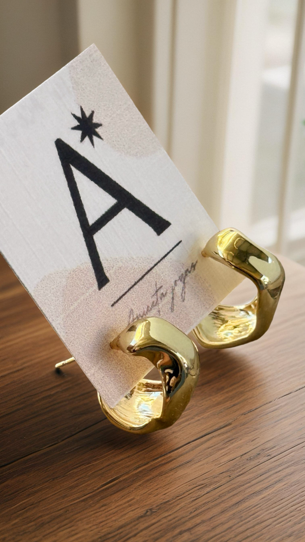Producto - Aritos ACERO DORADO AA216