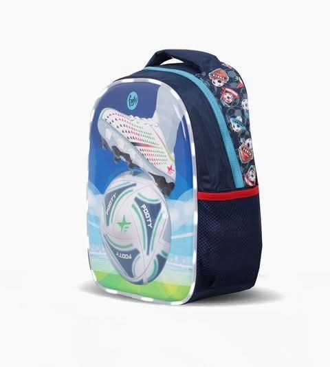 Producto - MOCHILA 13" ESPALDA CHAMPION CON LUZ LED X UNIDAD COLORES SURTIDOS FOOTY