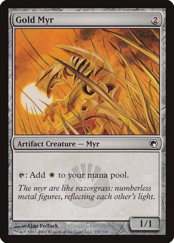 Producto - Gold Myr  Scars of Mirrodin