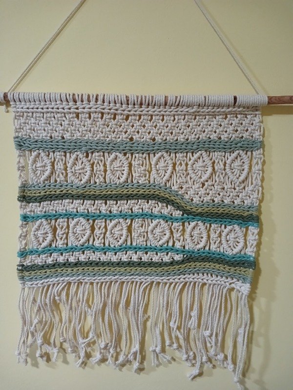 Producto - Tapiz de Macramé - Modelo Ondas