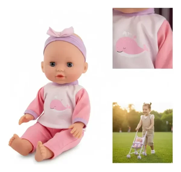 Producto - Muñeca Bebote Little Dolphie Vamos De Paseo Con Cochecito