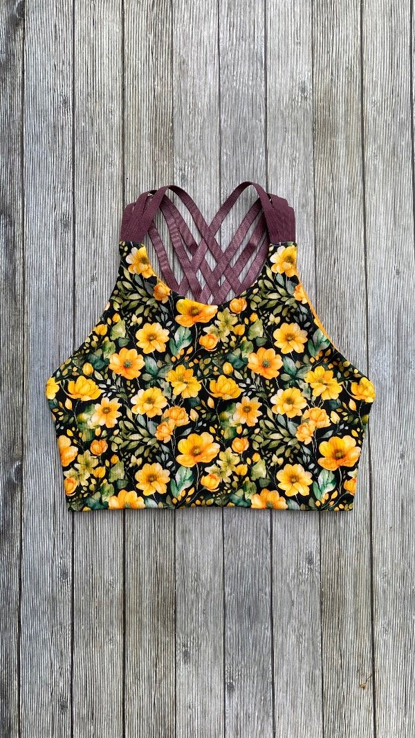 Top Casiopea reversible colección alegría amarilla