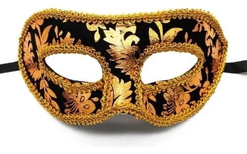 Producto - ANTIFAZ C/RIBETE DORADO NEGRO ST DORADO