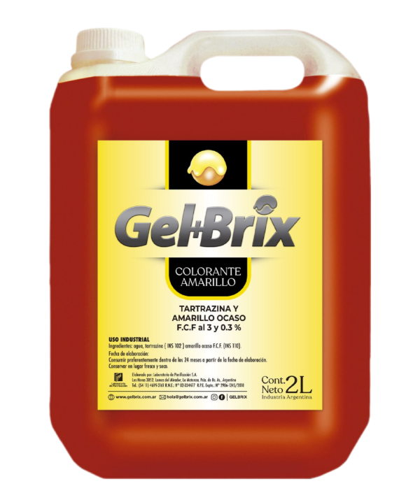 Producto - Colorante Amarillo Gel Brix x 2 Litros
