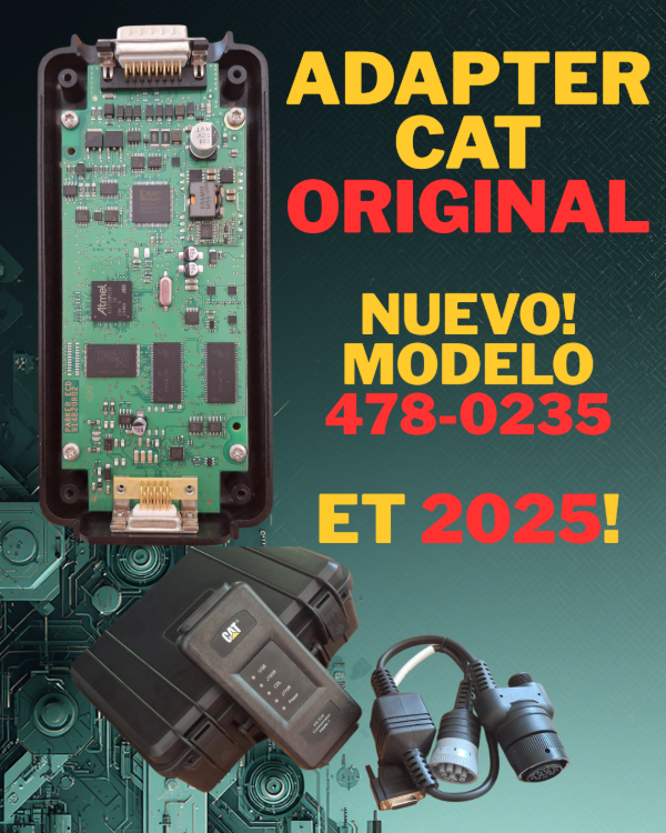 Producto - CAT ADAPTER 478-0235 Original + Pack CAT (ET, SIS, CBT, HIS, FP)