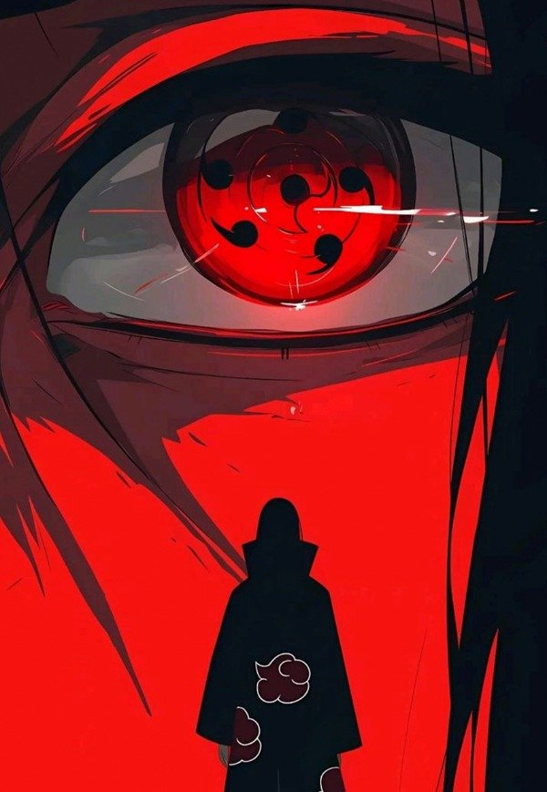 Producto - Cuadro Itachi Uchiha Sharingan Retroiluminado