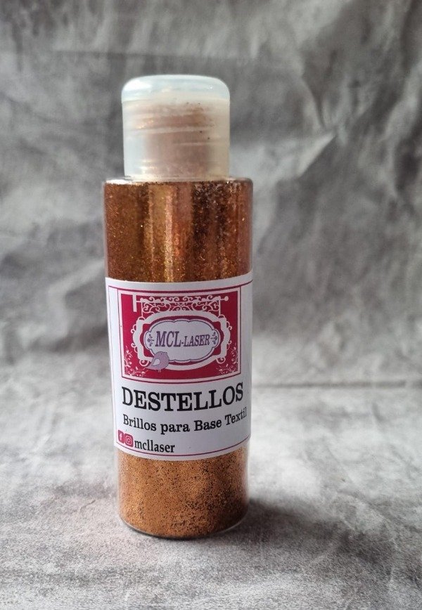 Producto - Destellos /brillos para base textil - Cobre
