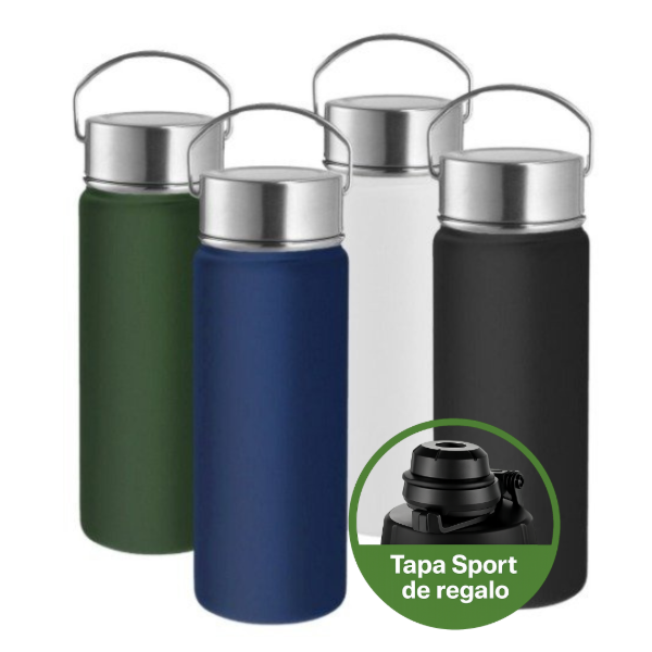 Producto - Botella Térmica de 540ml - Boca Ancha de Acero Inoxidable Doble Capa
