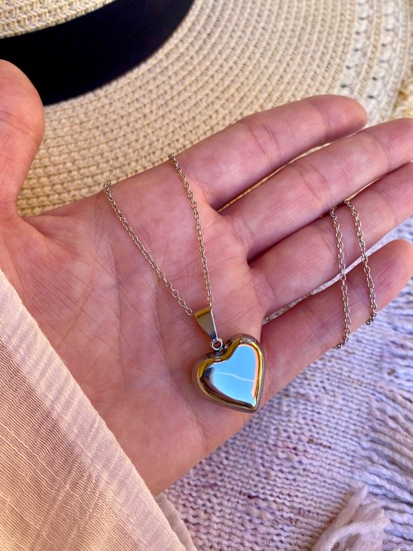 Producto - Collar Heart bombé A.Q