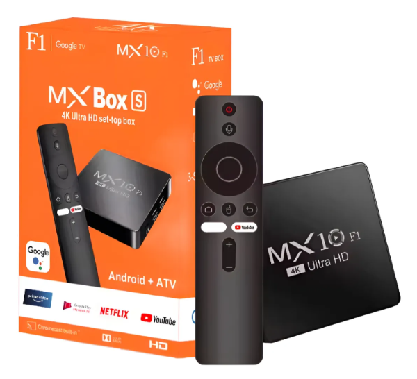 Producto - Tv Box MX10 F1 4K Android TV 13 16gb 2gb de ram!Modificado con todas las apss