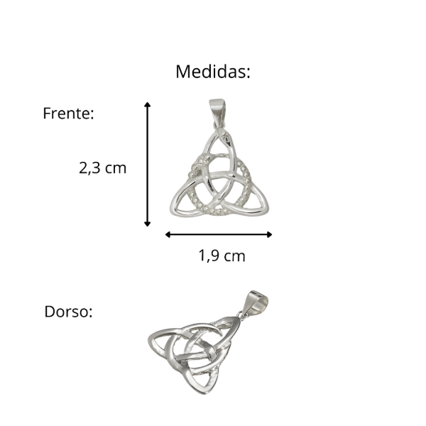 Producto - Dije Triqueta Celta Nudo de Bruja y Serpiente en Plata 925 - 6