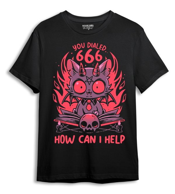 Producto - Remera Gatito Demonio 666