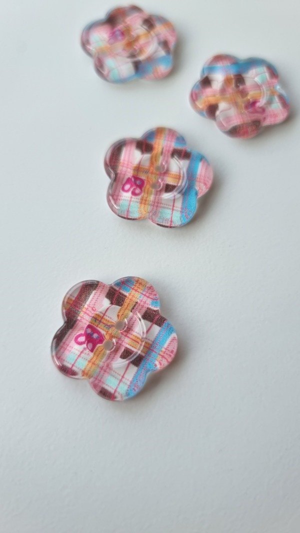 Producto - Botón de resina FLORAL 6