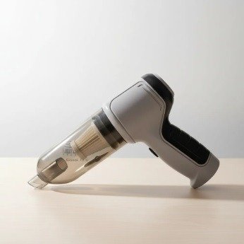 Producto - Aspiradora pistola manual multiusos gris con negro y accesorios