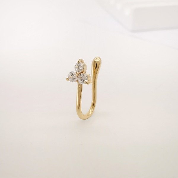 Producto - piercing falso nariz Dorado - Acero