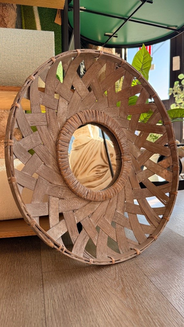 Producto - Espejo Madera Semara 44 cm