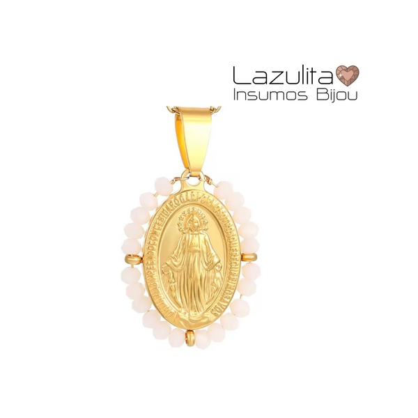 Producto - VIRGEN MILAGROSA ACERO DORADO-CRUDO