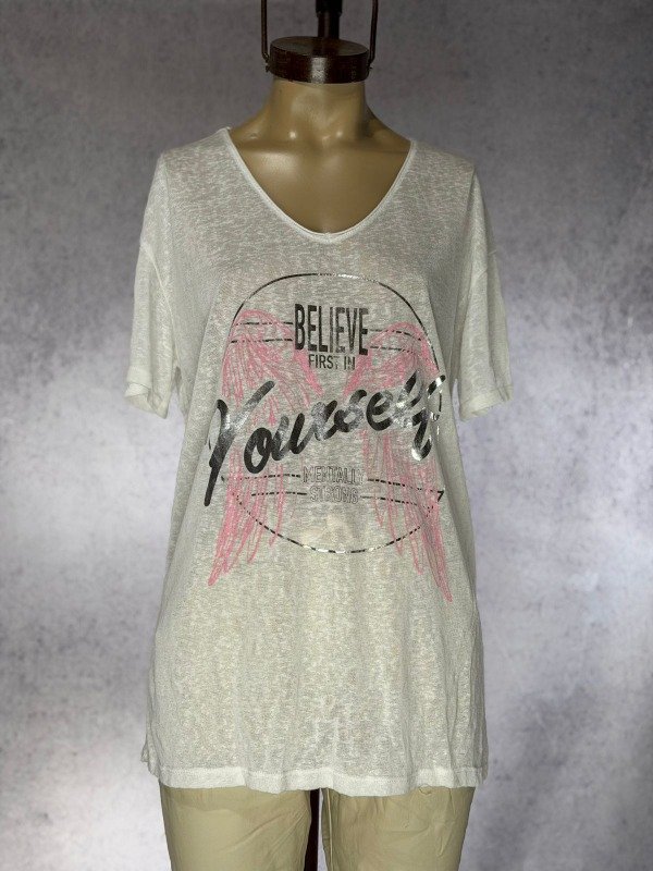 Producto - REMERA BLANCA ITALIANA FLAME