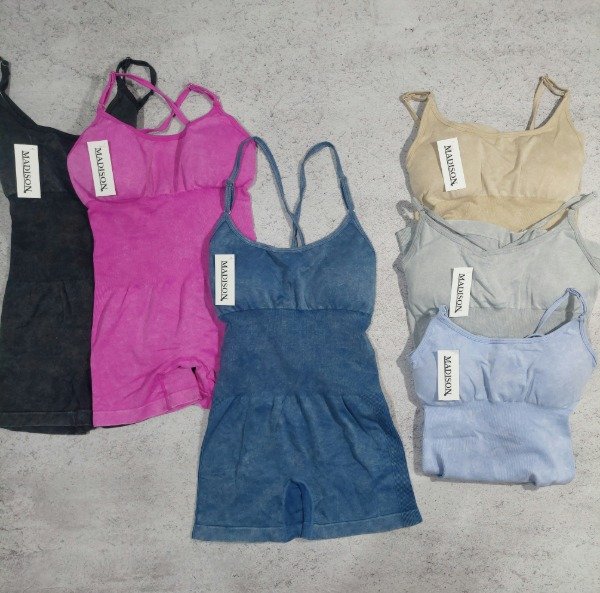 Producto - Catsuit corto prelavado rosa