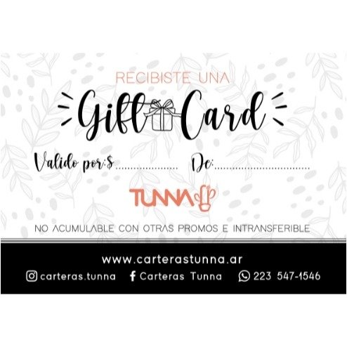 Producto - Gift Card