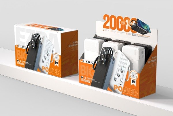 Producto - Cargador Portátil Con Cables de 10W 20000mAh Salida USB-TPC-IOS-V8 PB147-2. - 3