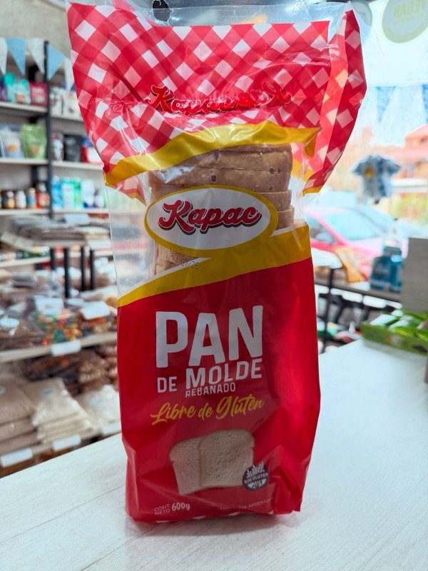 Producto - Pan de Molde Blanco SIN GLUTEN Kapac 600gr