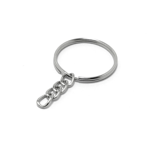 Producto - Argolla metal llavero con cadena 25mm