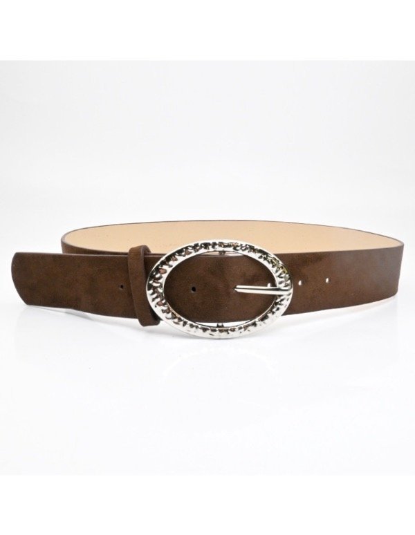 Producto - Cinto Silver Oval chocolate