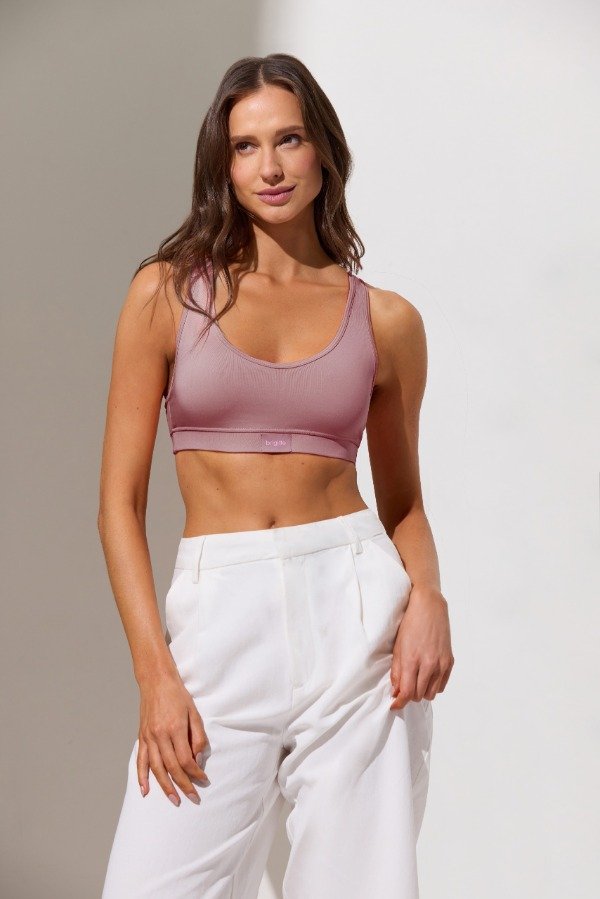 Producto - Art. B1 - BRIGITTE - Top Deportivo Microfibra Reforzado MALVA