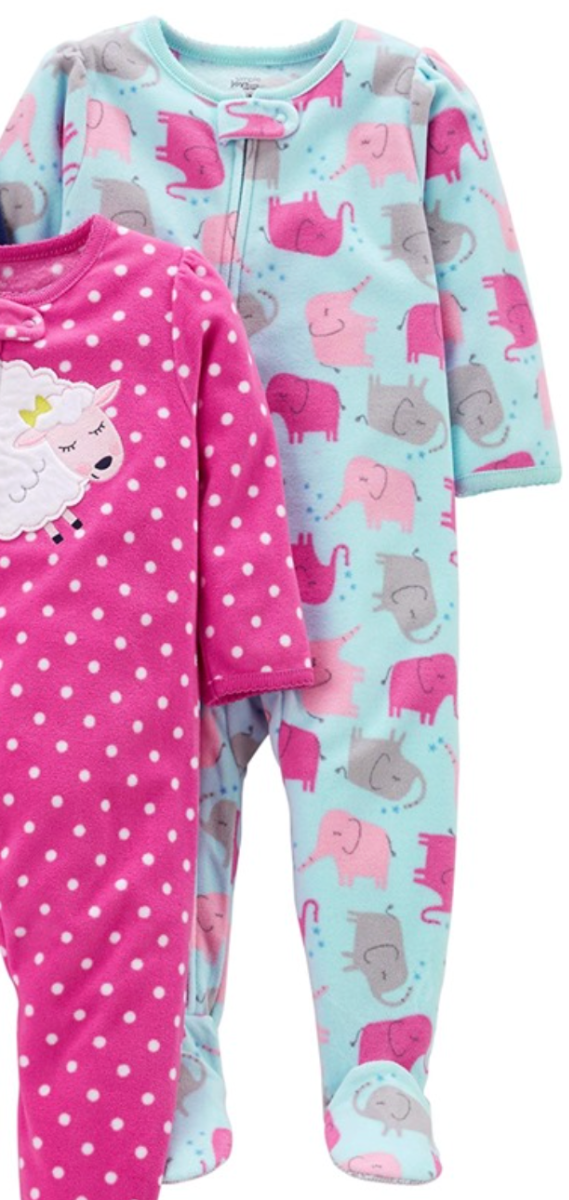 Producto - Enterito Micropolar Beba Celeste Elefantas Fucsia