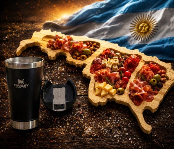Producto - Combo térmico cervecero y tabla para picada