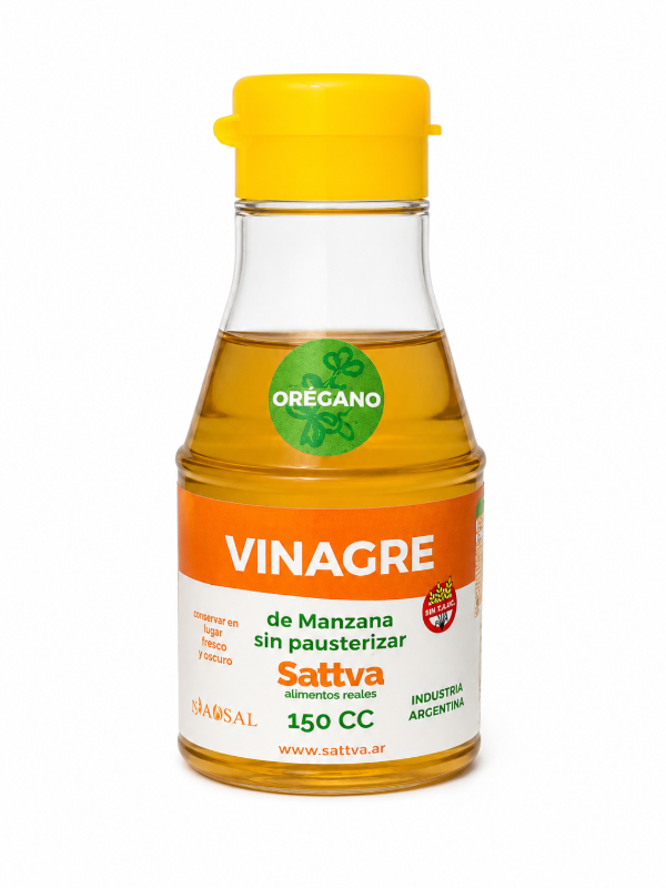 Producto - Vinagre de Manzana - Especiado con Orégano - Sin Pasteurizar 150cc