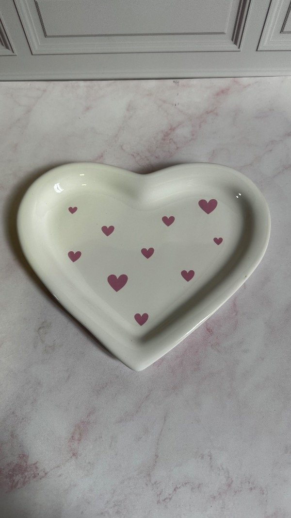 Producto - Plato corazon - CORAZON DISEÑO ROSA