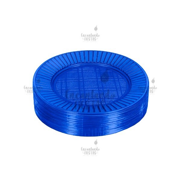 Producto - Platos Chico Azul Descartables