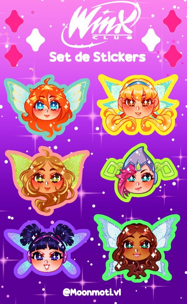 Producto - Sticket Set Winx