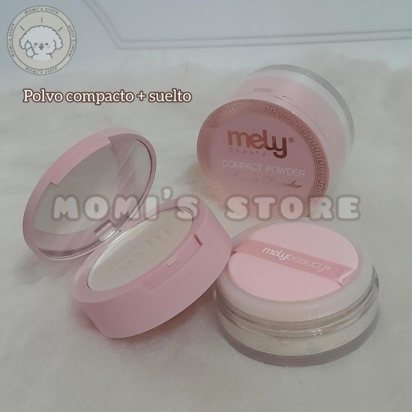 Producto - Polvo compacto + suelto Mely "Compact Powder Loose Powder"
