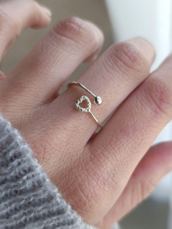 Producto - Anillo corazón - regulable