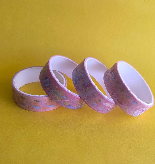 Producto - Cintas Deco conejo astronauta rosa x 4 unid