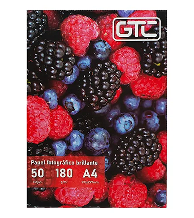 Producto - Papel fotografico  A4 180 g x 50 hs