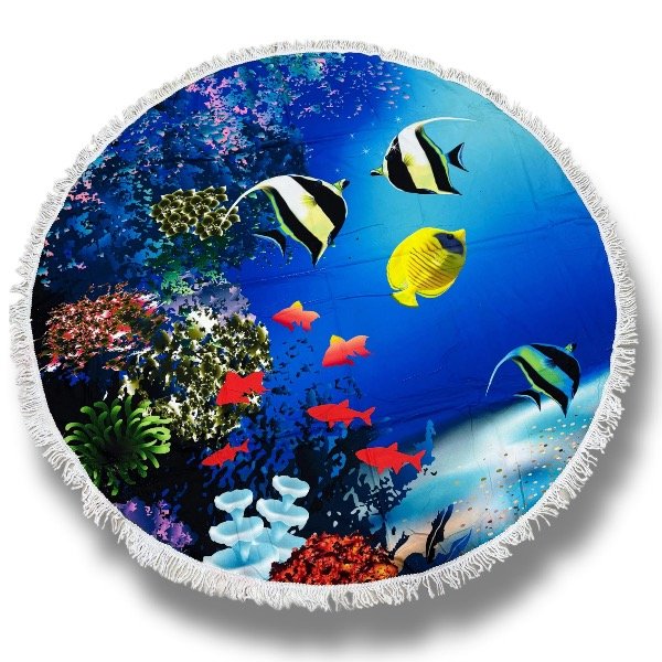 Producto - Fondo Marino -Toallon Redondo Algodon