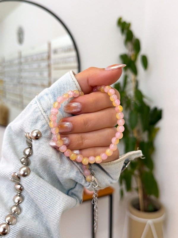 Producto - Chocker mostacillas naranjas rositas