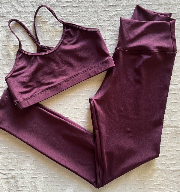 Producto - Calza larga lycra VIOLETA vino