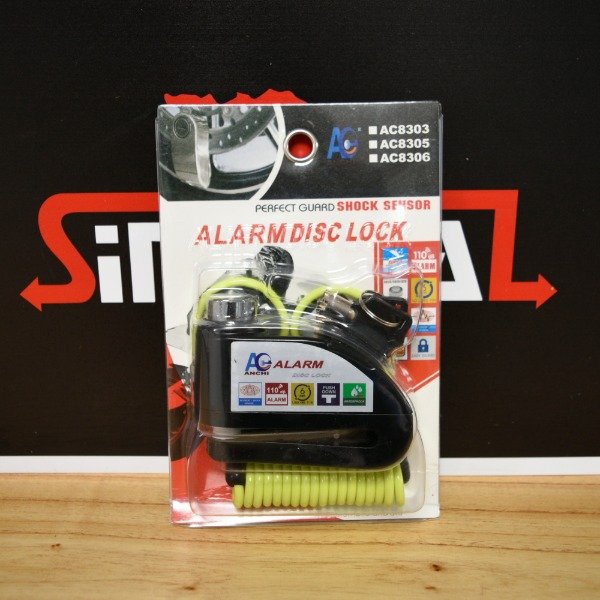 Producto - TRABA DE MOTO CON ALARMA X5/1