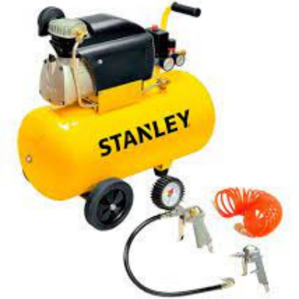 Producto - COMPRESOR DE AIRE STANLEY 50 LITROS 2 HP KIT REGALO