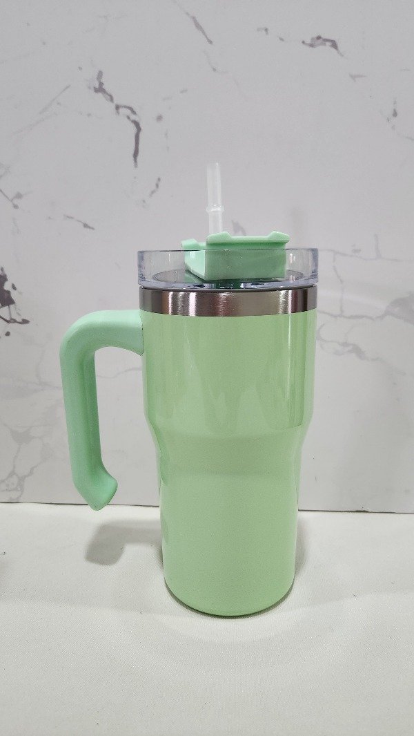 Producto - Jarro Térmico de acero verde pastel