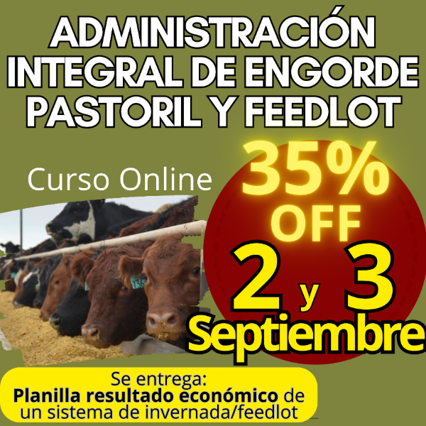Producto - Curso Online: Administración Integral de Engorde Pastoril y Feedlot - 0
