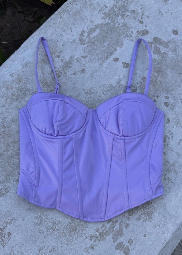 Bustier Bershka lila