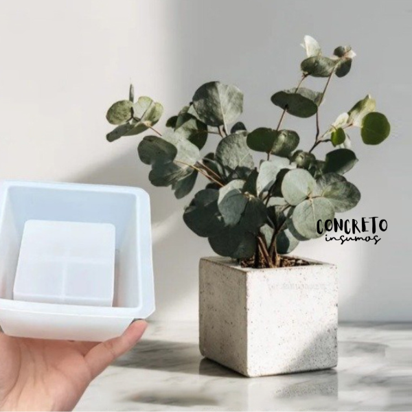 Producto - MOLDE DE SILICONA MACETA CUADRADA
